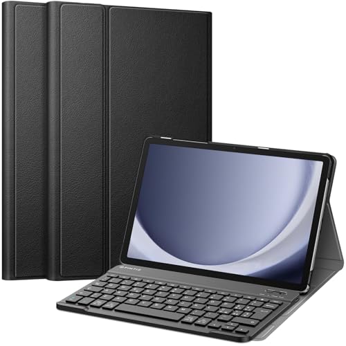 Fintie Tastatur Hülle für Samsung Galaxy Tab A9+/A9 Plus 11" 2023 (Italian Layout), Harte und dünne Multi-Positions-Hülle, Schwarz von Fintie