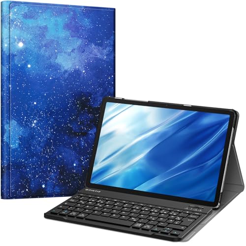FINTIE Tastatur Hülle für Samsung Galaxy Tab A9 Plus 11 Zoll 2023 Tablet SM-X210/X216/X218, Keyboard Cover mit Magnetisch Abnehmbarer Deutscher Bluetooth Tastatur, Sternenhimmel FINTIE Tastatur Hülle für Samsung Galaxy Tab A9 Plus 11 Zoll 2023 Tablet SM-X210/X216/X218, Keyboard Cover mit Magnetisch Abnehmbarer Deutscher Bluetooth Tastatur, Sternenhimmel von FINTIE