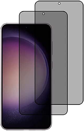 [2 Stück] Sichtschutz für Samsung Galaxy S23 FE - Anti-Spy Sichtschutzfolie 9H Härte, Anti-Spähen Privatsphäre Schutzfolie,Gehärtetes Glas Folie Blickschutzfolie, Privacy Screen mit Anti Spy von Fiokxie