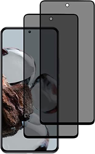 Fiokxie [2 Stück] Sichtschutz für Xiaomi POCO X5 Pro - Anti-Spy Sichtschutzfolie 9H Härte, Anti-Spähen Privatsphäre Schutzfolie,Gehärtetes Glas Folie Blickschutzfolie, Privacy Screen mit Anti Spy von Fiokxie
