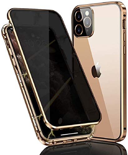 Fiokxie Anti-Peep Hülle Kompatibel mit iPhone 16 Plus, Magnetische Adsorption Anti-Spy Handyhülle 360 Grad Metall Case Privat Screen Schutz Gehärtetes Glas Schutzhülle Anti-Spähen Case Cover,Gold Fiokxie Anti-Peep Hülle Kompatibel mit iPhone 16 Plus, Magnetische Adsorption Anti-Spy Handyhülle 360 Grad Metall Case Privat Screen Schutz Gehärtetes Glas Schutzhülle Anti-Spähen Case Cover,Gold von Fiokxie