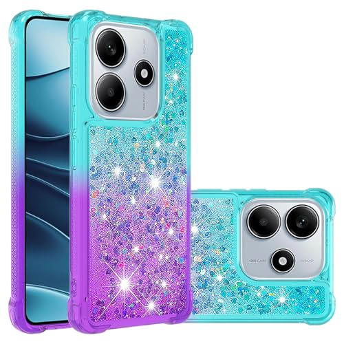 Fiokxie Hülle Glitzer für Xiaomi Redmi Note 14 4G, Handyhülle Quicksand Gradient Glitzer, FlüssigTreibsand TPU Silikon Cover, Anti-Fall Stoßfeste Bumper Schutzhülle Protective Case,Blau-Lila Fiokxie Hülle Glitzer für Xiaomi Redmi Note 14 4G, Handyhülle Quicksand Gradient Glitzer, FlüssigTreibsand TPU Silikon Cover, Anti-Fall Stoßfeste Bumper Schutzhülle Protective Case,Blau-Lila von Fiokxie