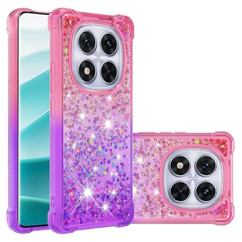 Fiokxie Hülle Glitzer für Xiaomi Redmi Note 14 Pro 5G, Handyhülle Quicksand Gradient Glitzer, FlüssigTreibsand TPU Silikon Cover, Anti-Fall Stoßfeste Bumper Schutzhülle Protective Case,Pink-Lila Fiokxie Hülle Glitzer für Xiaomi Redmi Note 14 Pro 5G, Handyhülle Quicksand Gradient Glitzer, FlüssigTreibsand TPU Silikon Cover, Anti-Fall Stoßfeste Bumper Schutzhülle Protective Case,Pink-Lila von Fiokxie
