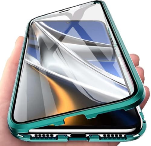 Fiokxie Hülle kompatibel mit Huawei Pura 70 Schutzhülle Magnetische Adsorption Case Metallrahmen Handyhülle 360 Grad Schutzhülle Vorne und Hinten Vollbild Display Schutz Gehärtetes Glas Cover,Grün Fiokxie Hülle kompatibel mit Huawei Pura 70 Schutzhülle Magnetische Adsorption Case Metallrahmen Handyhülle 360 Grad Schutzhülle Vorne und Hinten Vollbild Display Schutz Gehärtetes Glas Cover,Grün von Fiokxie