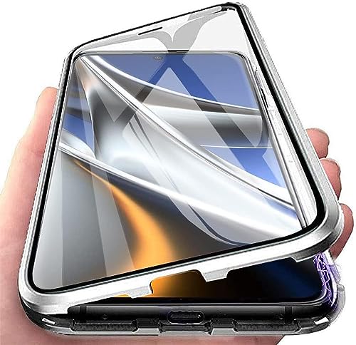 Fiokxie Hülle kompatibel mit VIVO V40 5G Schutzhülle Magnetische Adsorption Case Metallrahmen Handyhülle 360 Grad Schutzhülle Vorne und Hinten Vollbild Display Schutz Gehärtetes Glas Cover,Silber Fiokxie Hülle kompatibel mit VIVO V40 5G Schutzhülle Magnetische Adsorption Case Metallrahmen Handyhülle 360 Grad Schutzhülle Vorne und Hinten Vollbild Display Schutz Gehärtetes Glas Cover,Silber von Fiokxie