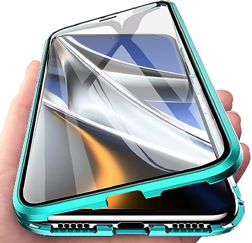Hülle kompatibel mit HUAWEI nova 13 Pro Schutzhülle Magnetische Adsorption Case Metallrahmen Handyhülle 360 Grad Schutzhülle Vorne und Hinten Vollbild Display Schutz Gehärtetes Glas Cover,Grün Hülle kompatibel mit HUAWEI nova 13 Pro Schutzhülle Magnetische Adsorption Case Metallrahmen Handyhülle 360 Grad Schutzhülle Vorne und Hinten Vollbild Display Schutz Gehärtetes Glas Cover,Grün von Fiokxie