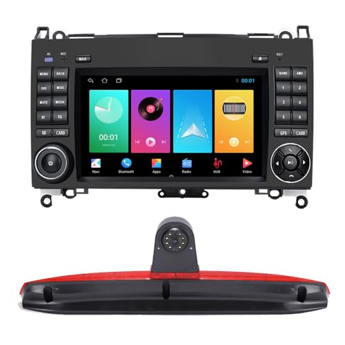 7 Zoll HD-Touchscreen Carplay/Android GPS-Navigation Autoradio-Navigation + Auto Bremslichtkamera für Mercedes Benz Vito W447 111 114 116 CDI Flügeltüren Cargo Van Kasten Tourer Bus 2014-2024 von Fiorigo