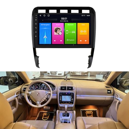 Auto Radio Autospieler GPS Navi Navigation Carplay/Android Autoradio 9 Zoll HD-Touchscreen USB Bluetooth kabellos WiFi Player, Ersatz für Porsche Cayenne S 9PA Turbo 955 957 2002/08-2010/09 Auto Radio Autospieler GPS Navi Navigation Carplay/Android Autoradio 9 Zoll HD-Touchscreen USB Bluetooth kabellos WiFi Player, Ersatz für Porsche Cayenne S 9PA Turbo 955 957 2002/08-2010/09 von Fiorigo