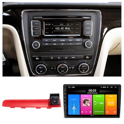 Auto Radio Autospieler GPS Navigation Carplay/Android Autoradio 10.1 Zoll HD-Touchscreen, Ersatz für VW Multivan T5 T6 Diesel Petrol Bus/Transporter Caravelle Diesel Van Petrol Chassis Cab von Fiorigo