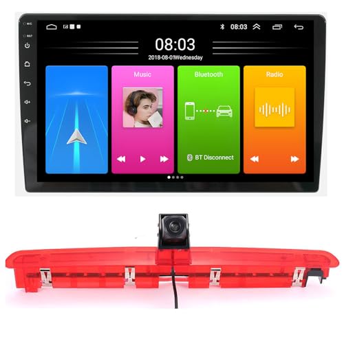 Auto Radio Autospieler GPS Navigation Carplay/Android Autoradio 10.1 Zoll HD-Touchscreen, Ersatz für VW Transporter Caravelle VI Kasten Diesel Petrol Van/Multivan T6 VI Caravelle Diesel Petrol Bus von Fiorigo