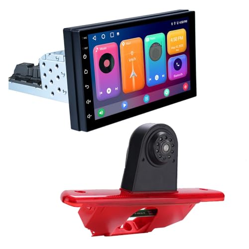 Auto Radio Autospieler GPS Navigation Carplay/Android Autoradio 7 Zoll HD-Touchscreen, Ersatz für FIAT Scudo 270,272/Citroen:Jumpy Dispatch/Expert Tepee/ProAce Diesel (Mit passender Bremslichtkamera) von Fiorigo