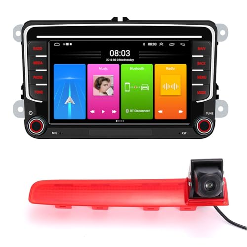 Auto Radio Autospieler GPS Navigation Carplay/Android Autoradio 7 Zoll HD-Touchscreen, Ersatz für VW Caravelle2015-2020/ T5 Multivan VI Touareg Kasten SGF, SGM, SGN, SHM, SHN 2016-2024 von Fiorigo