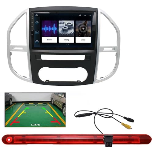 Auto Radio GPS DVB-T TMC MPEG2 MPEG4 Navi Navigation 10 Zoll Android/Carplay Autoradio GPS Navigation + HD Nachtsicht Auto Bremslichtkamera, Ersatz für Mercedes Benz Vito W447 2014-2022(Einzelne Tür) Auto Radio GPS DVB-T TMC MPEG2 MPEG4 Navi Navigation 10 Zoll Android/Carplay Autoradio GPS Navigation + HD Nachtsicht Auto Bremslichtkamera, Ersatz für Mercedes Benz Vito W447 2014-2022(Einzelne Tür) von Fiorigo