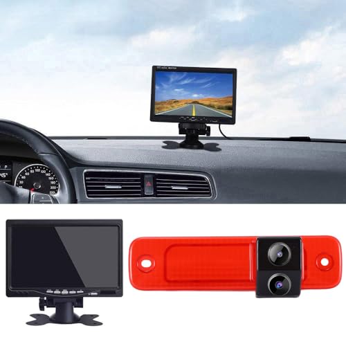 【Super-Doppelobjektiv】 HD Auto Rückansicht Bremsleuchte Rückfahrsystem im 3. Bremslicht mit Doppel-Rückfahrkamera, Ersatz für Ford Transit Hecktur/Transit MK7 Tourneo/Furgon MK4 (Mit 7-Zoll-Monitor) 【Super-Doppelobjektiv】 HD Auto Rückansicht Bremsleuchte Rückfahrsystem im 3. Bremslicht mit Doppel-Rückfahrkamera, Ersatz für Ford Transit Hecktur/Transit MK7 Tourneo/Furgon MK4 (Mit 7-Zoll-Monitor) von Fiorigo