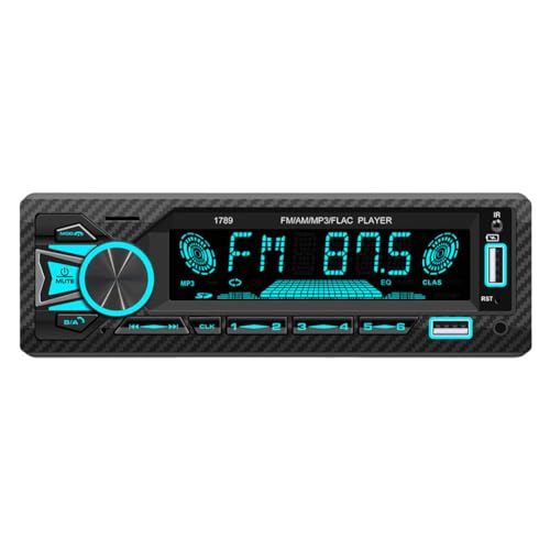 Fiorky 1 DIN-Auto-Stereo-Player AUX/USB/TF-Karte, kompatibles FM-Radio im Armaturenbrett-Set, Autoradio-Freisprecheinrichtung, FM-Empfänger mit Fernbedienung von Fiorky