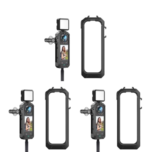 Fiorky 3pcs PC Protective Frame Magnetic Schnellfreisetzungs -Schnittstelle Expansion Bracket Gehäusekoffer for Inst360 x5 Kameramakerkameraszubehör Fiorky 3pcs PC Protective Frame Magnetic Schnellfreisetzungs -Schnittstelle Expansion Bracket Gehäusekoffer for Inst360 x5 Kameramakerkameraszubehör von Fiorky