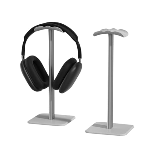 Fiorky Kopfhörerständer, Rack, Rutschfester Ständerhalter, Rack-Unterstützung, stabile Aluminiumlegierung, Gebogene Unterstützung, PC-Gamer-Kopfhörer-Zubehör für Tisch-Gaming-Kopfhöre von Fiorky