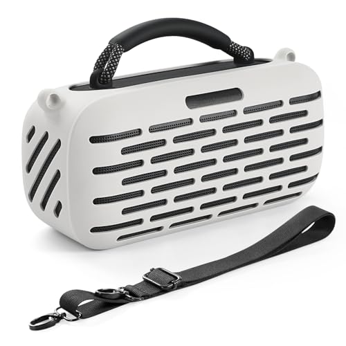 Fiorky Schutzhülle aus Silikon, kompatibel mit tragbaren Bose SoundLink Max BT-Lautsprechern, stoßfeste, Flexible Tragetasche, Kratzfest, Schutzhülle, Ant-Drop-Hülle Fiorky Schutzhülle aus Silikon, kompatibel mit tragbaren Bose SoundLink Max BT-Lautsprechern, stoßfeste, Flexible Tragetasche, Kratzfest, Schutzhülle, Ant-Drop-Hülle von Fiorky