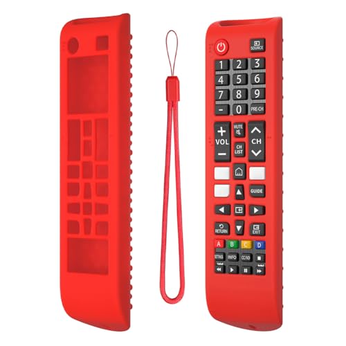 Fiorky Silikon-Fernbedienungshülle for Sam-Sung Smart TV Remote BN59-01315A 01315B, rutschfeste Fernbedienungsabdeckung, stoßfeste Schutzhülle for Controller, mit Trageband, waschbar Fiorky Silikon-Fernbedienungshülle for Sam-Sung Smart TV Remote BN59-01315A 01315B, rutschfeste Fernbedienungsabdeckung, stoßfeste Schutzhülle for Controller, mit Trageband, waschbar von Fiorky