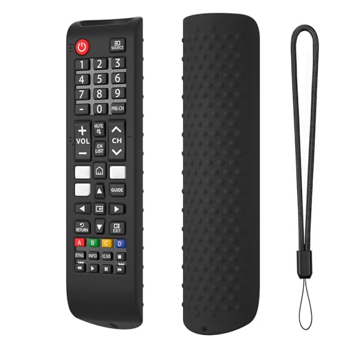 Fiorky Silikon-Fernbedienungshülle for Sam-Sung Smart TV Remote BN59-01315A 01315B, rutschfeste Fernbedienungsabdeckung, stoßfeste Schutzhülle for Controller, mit Trageband, waschbar Fiorky Silikon-Fernbedienungshülle for Sam-Sung Smart TV Remote BN59-01315A 01315B, rutschfeste Fernbedienungsabdeckung, stoßfeste Schutzhülle for Controller, mit Trageband, waschbar von Fiorky