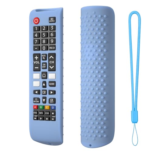 Fiorky Silikon-Fernbedienungshülle for Sam-Sung Smart TV Remote BN59-01315A 01315B, rutschfeste Fernbedienungsabdeckung, stoßfeste Schutzhülle for Controller, mit Trageband, waschbar Fiorky Silikon-Fernbedienungshülle for Sam-Sung Smart TV Remote BN59-01315A 01315B, rutschfeste Fernbedienungsabdeckung, stoßfeste Schutzhülle for Controller, mit Trageband, waschbar von Fiorky