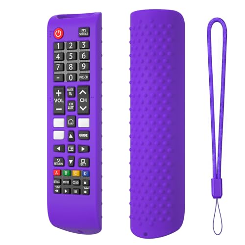 Fiorky Silikon-Fernbedienungshülle for Sam-Sung Smart TV Remote BN59-01315A 01315B, rutschfeste Fernbedienungsabdeckung, stoßfeste Schutzhülle for Controller, mit Trageband, waschbar Fiorky Silikon-Fernbedienungshülle for Sam-Sung Smart TV Remote BN59-01315A 01315B, rutschfeste Fernbedienungsabdeckung, stoßfeste Schutzhülle for Controller, mit Trageband, waschbar von Fiorky