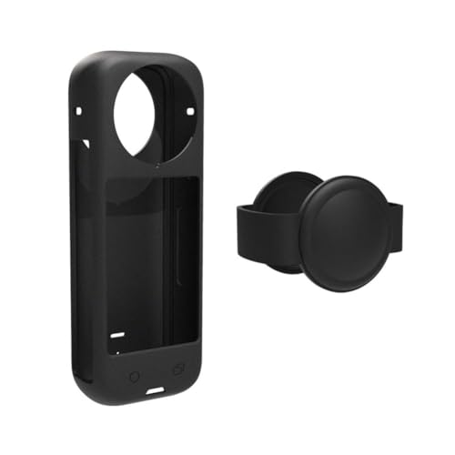 Fiorky Silikon-Schutzhülle, Kratzfest, vollständige Schutzhülle mit Objektivdeckel, staubdicht, Kamera-Schutzzubehör, Anti-Fall-Rundumschutz for Insta360 X4 Kamera-Zubehör von Fiorky