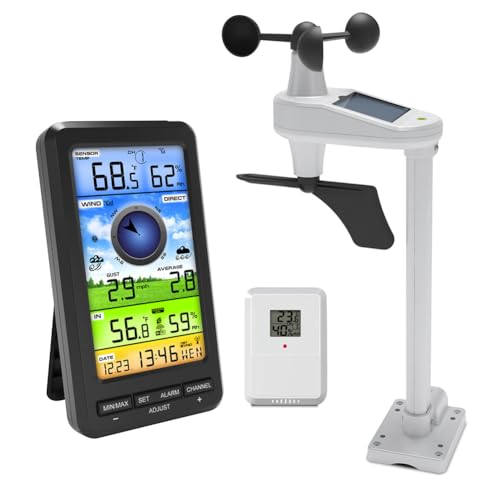Fiorky WiFi -Wetterstation mit Temperaturfeuchtigkeit Windgeschwindigkeit/Richtungsstation drahtlose Wetterstation Smart Weather Station for Smart Home Fiorky WiFi -Wetterstation mit Temperaturfeuchtigkeit Windgeschwindigkeit/Richtungsstation drahtlose Wetterstation Smart Weather Station for Smart Home von Fiorky