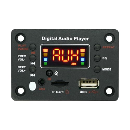 Fiorky Wireless BT 5.0 12V MP3 WMA Audio Player with Remote Control Audio Decode Board Support TF USB AUX FM Radio for Car Fiorky Wireless BT 5.0 12V MP3 WMA Audio Player with Remote Control Audio Decode Board Support TF USB AUX FM Radio for Car von Fiorky