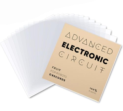 Firavggu 100 STK 7 inch Schallplattenhülle Außen PP Transparent Record Outer Sleeves Lp Außenhüllen Plastik Vinyl Schallplatten Hüllen Single Schutzhüllen Plattenhüllen(18.5 * 18.5cm) von Firavggu