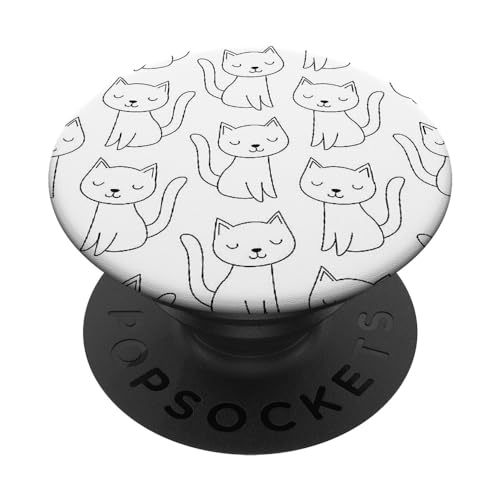Cute Pop Socket Kitten Pop Socket für Handy, Jungen, Mädchen, niedlich PopSockets mit austauschbarem PopGrip von Fire Fit Designs