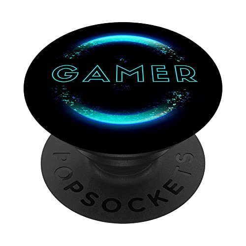 Gaming Pop Socket für Phone PopSockets Neon Light Cool Gamer PopSockets mit austauschbarem PopGrip von Fire Fit Designs