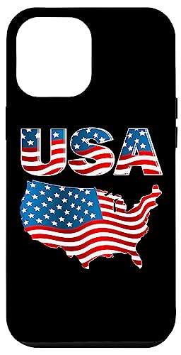 Hülle für iPhone 14 Pro Max Amerikanische Flagge Handyhüllen USA 4. Juli Geschenk Patriotisch von Fire Fit Designs