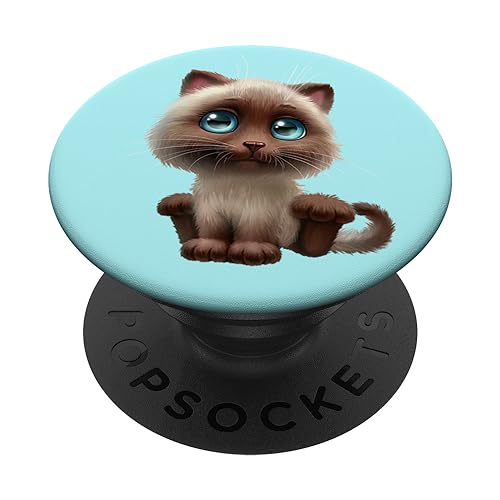 Kitty Cat Popsockets Cats Pop Sockets für Damen, Herren, Kinder, Katze PopSockets mit austauschbarem PopGrip von Fire Fit Designs