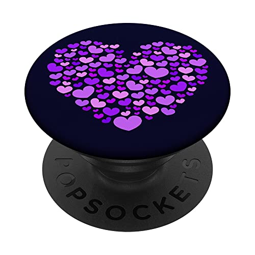Lila Popsocket Lila Herz Lila Popsockets Cute Purple PopSockets mit austauschbarem PopGrip von Fire Fit Designs
