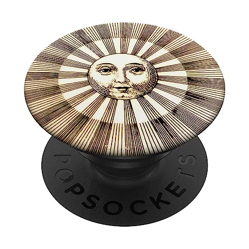 PopSockets Sonne und Mond, süßes Elfenbeinfarben PopSockets mit austauschbarem PopGrip von Fire Fit Designs