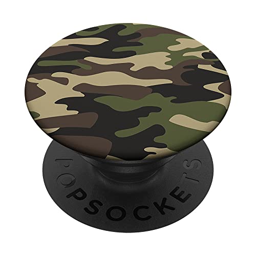 Woodland Camo Popsocket Militärische Camouflage PopSockets Camo PopSockets Klebender PopGrip von Fire Fit Designs