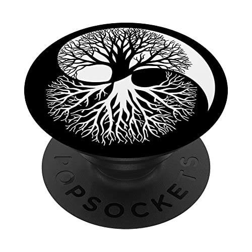 Yin Yang Tree Pop Steckdose für Handy, PopSockets, Baum, Yin Yang PopSockets mit austauschbarem PopGrip von Fire Fit Designs