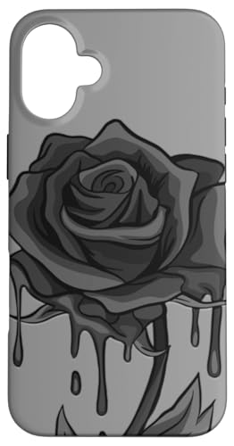 Schöne schwarze Rose Goth Gothic Dark Arts Magic Hülle für iPhone 16 Plus Schöne schwarze Rose Goth Gothic Dark Arts Magic Hülle für iPhone 16 Plus von Fire Up Threads