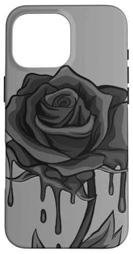 Schöne schwarze Rose Goth Gothic Dark Arts Magic Hülle für iPhone 16 Pro Max Schöne schwarze Rose Goth Gothic Dark Arts Magic Hülle für iPhone 16 Pro Max von Fire Up Threads