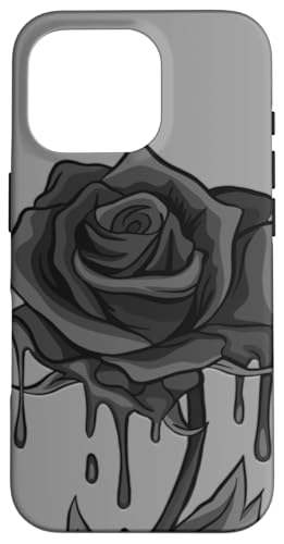 Schöne schwarze Rose Goth Gothic Dark Arts Magic Hülle für iPhone 16 Pro Schöne schwarze Rose Goth Gothic Dark Arts Magic Hülle für iPhone 16 Pro von Fire Up Threads