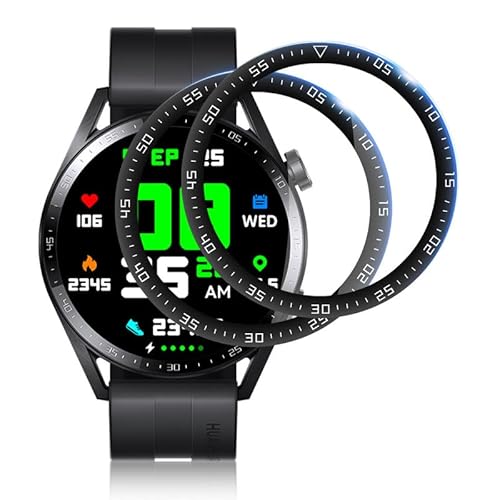 Panzerfolie für Huawei Watch GT3 46mm - [2 Stück] Hohe Auflösung Schutzfolie, Soft TPU Displayschutz mit Fingerabdruckschutz von Firekite