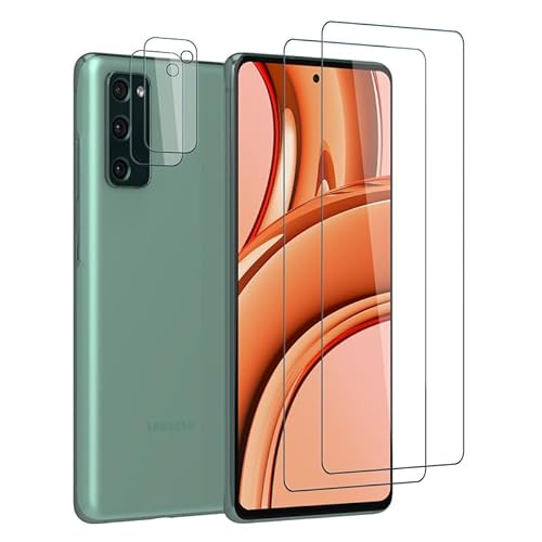 Schutzfolie für Samsung Galaxy S20 FE Panzerglas, [2+2 Stück] Hohe Auflösung für Displayschutz Samsung S20 FE Folie Kameraschutz [9H Härte] [Fingerabdruck] für Samsung Galaxy S20 FE 5G Displayfolie von Firekite