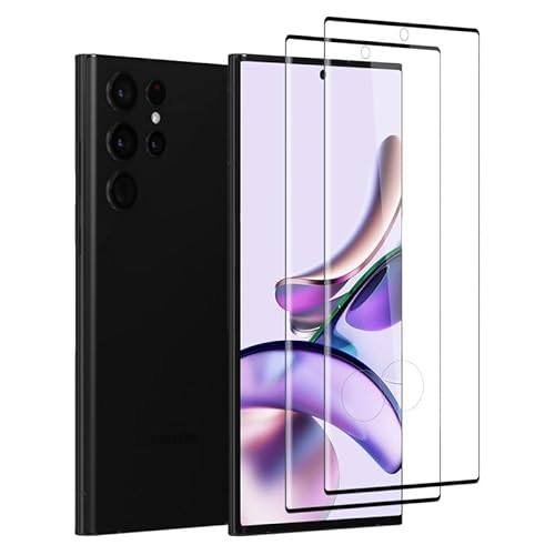 Schutzfolie für Samsung Galaxy S22 Ultra Panzerglas, [2 Stück] Hohe Auflösung für Displayschutz Samsung S22 Ultra Folie [9H Härte] [Fingerabdruck] für Samsung Galaxy S22 Ultra 5G Displayfolie von Firekite