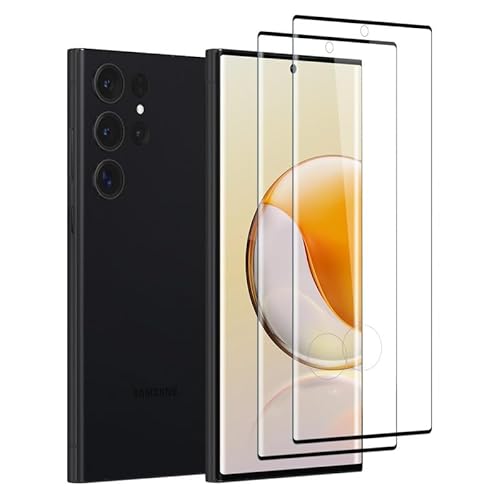Schutzfolie für Samsung Galaxy S23 Ultra Panzerglas, [2 Stück] Hohe Auflösung für Displayschutz Samsung S23 Ultra Folie [9H Härte] [Fingerabdruck] für Samsung Galaxy S23 Ultra 5G Displayfolie von Firekite