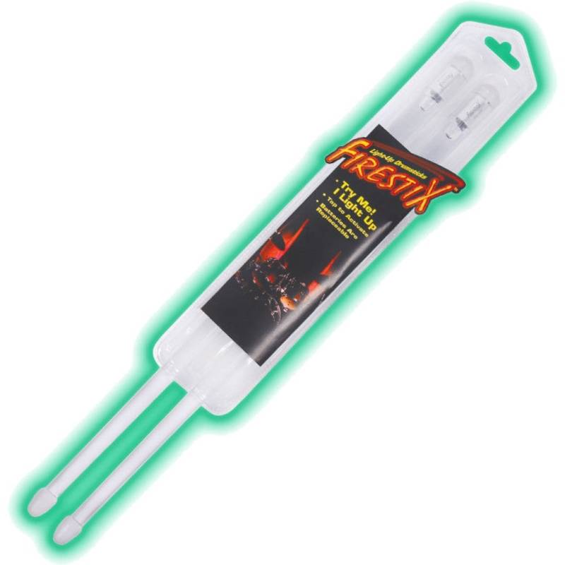 Firestix Screamin&apos; Green Light-Up Drumsticks von Firestix