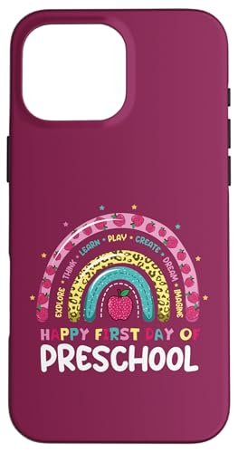 Alles Gute zum ersten Schultag, Kinder zurück in die Schule Hülle für iPhone 16 Pro Max von First Day Of School Back To School Student Teacher