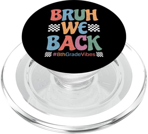 Bruh We Back Vibes Vibes für den 1. Schultag im Retro-Look PopSockets PopGrip für MagSafe Bruh We Back Vibes Vibes für den 1. Schultag im Retro-Look PopSockets PopGrip für MagSafe von First Day Of School Back To School Student Teacher