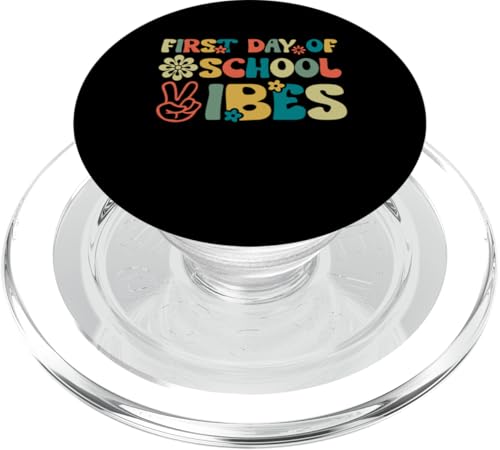Erster Schultag Vibes Retro Vintage 1. Schultag PopSockets PopGrip für MagSafe Erster Schultag Vibes Retro Vintage 1. Schultag PopSockets PopGrip für MagSafe von First Day Of School Back To School Student Teacher