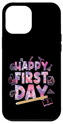 Froher erster Schultag Buntes Willkommen zurück in der Schule Hülle für iPhone 12 Pro Max Froher erster Schultag Buntes Willkommen zurück in der Schule Hülle für iPhone 12 Pro Max von First Day Of School Back To School Student Teacher